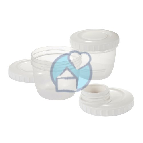 Difrax Moedermelk Bewaarbakjes inclusief Kolfaansluiting