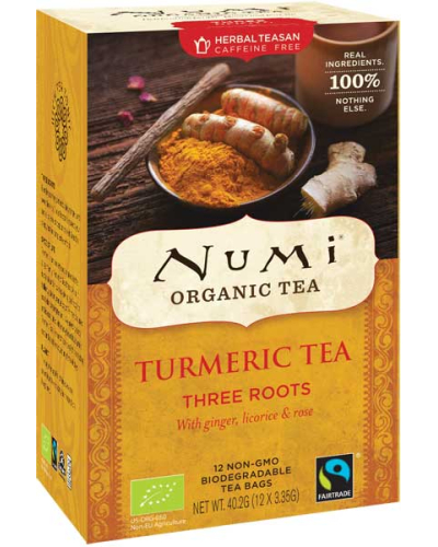 Numi Organic Tea Turmeric Tea Three Roots Biologisch