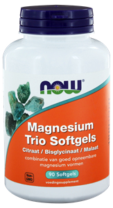 90 Softgels NOW Magnesium Trio Softgels