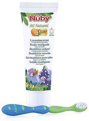 45 gram Nuby Citroganix Peuter Tandpasta & Borstel