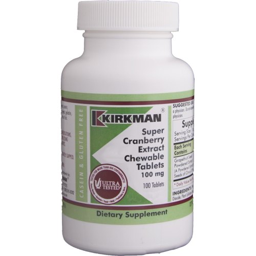 Kirkman Super Cranberry Extract Chewable Tablets