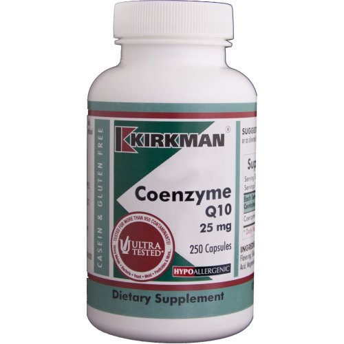 250 capsules Kirkman Coenzyme Q10 25 mg