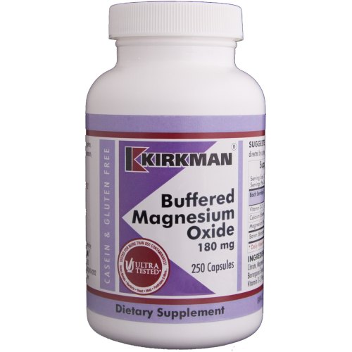 250 capsules Kirkman Buffered Magnesium Oxide 180 mg