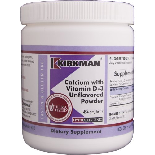 Kirkman Calcium with Vitamin D3 Unflavored Powder