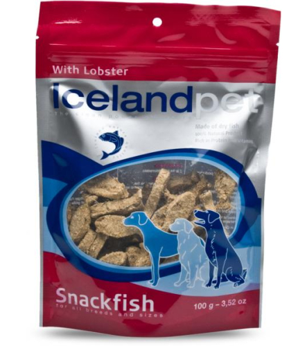 100 gram Icelandpet Snackfish Dog Treat Lobster
