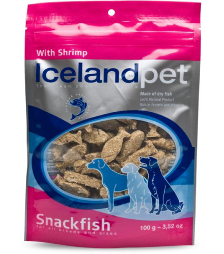 100 gram Icelandpet Snackfish Dog Treat Shrimp
