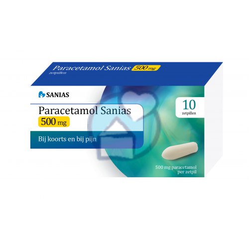 Sanias Paracetamol Zetpil 500 mg 10 Zäpfchen