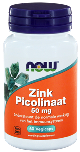 60 Vegicaps NOW Zink Picolinaat 50 mg