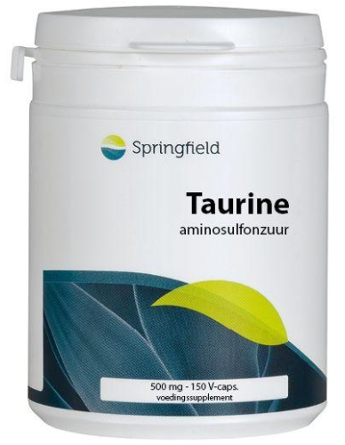 150 Vegetarische Kapseln Springfield Taurine 500 mg