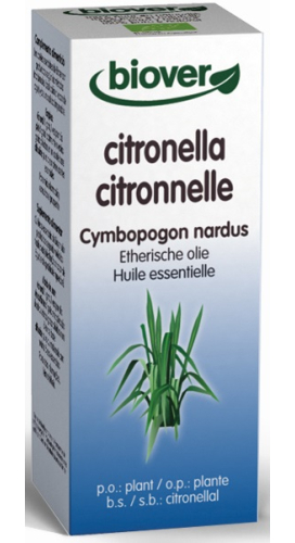 Biover Citronella Cymbopogon Nardus Biologisch 10 Ml