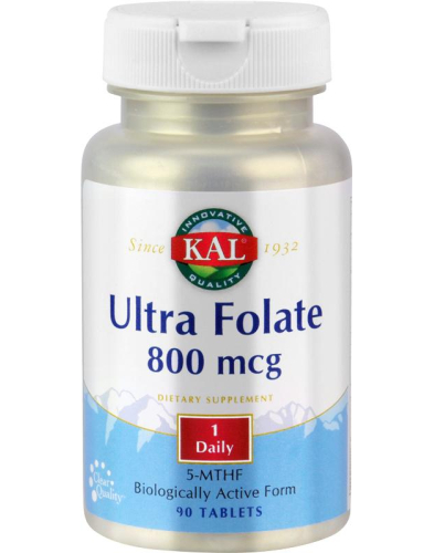 90 tabletten KAL Ultra Folate 800 mcg
