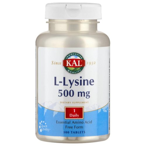 100 tabletten KAL L-Lysine 500 mg