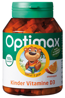 Optimax Kinder Vitamine D3 100 chewable tablets