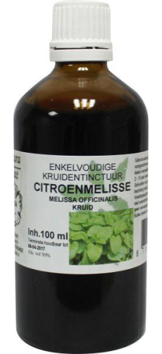 100 Ml De Cruydhof  Natura Sanat Melissa Officinalis - Citroenmelisse Tinctuur