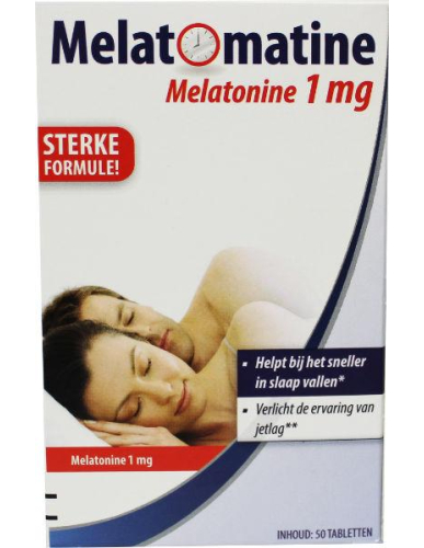 Melatomatine Melatonine 1 mg Sterke Formule 50 tabletten