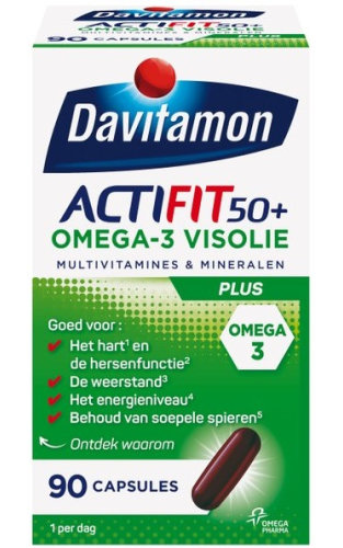 Davitamon Actifit 50+ Omega-3 Visolie
