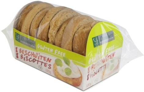 Damhert Glutenvrij Beschuit  120 Gramm