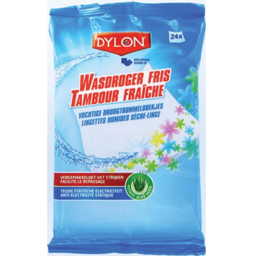 Dylon Wasdroger Fris Vochtige Droogtrommeldoekjes 24 Stücke
