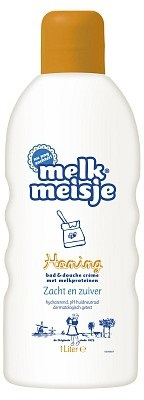 Melkmeisje Bad en Douche Creme Honing
