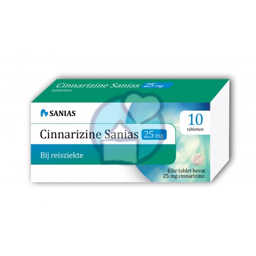 Sanias Cinnarizine 25 mg 10 tabletten