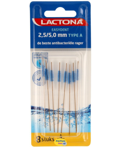Lactona Easydent 2,5/5,0 mm Type A Antibacteriƫle Rager