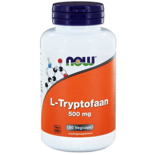 60 Vegicaps NOW L-Tryptofaan 500 mg