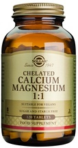 Solgar Chelated Calcium Magnesium 1:1 240 tablets