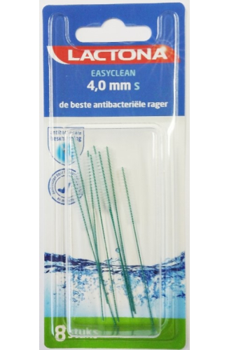Lactona Easyclean 4,0 mm S Antibacteriële Ragers 8 Stücke