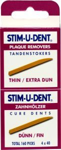 Stim-U-Dent Tandenstokers Extra Dun 4 x 40 Stücke