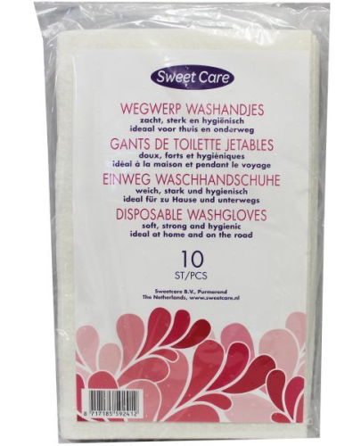 Sweet Care Wegwerp Washandjes 10 Stücke