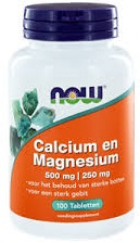 calcium-500-mg-en-magnesium-250-mg-now-100-tabletten