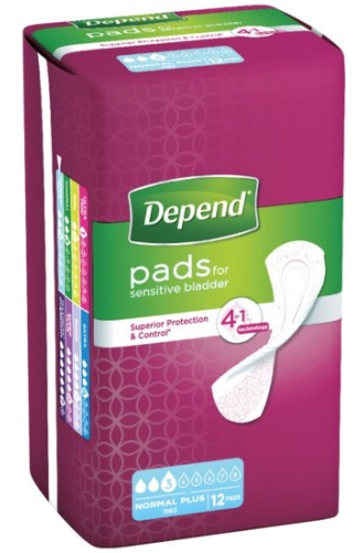 Depend Incontinentieverband Normal Plus 12 Stücke
