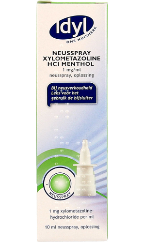 Idyl Neusspray Xylometazoline HCl Menthol 1 mg-ml 10 ml