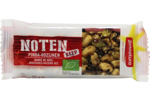 Zonnatura Notenreep Pinda Rozijnen Biologisch 25 Gramm