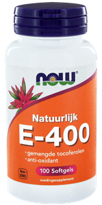 100 Softgels NOW Natuurlijke E-400 Gemengde Tocoferolen