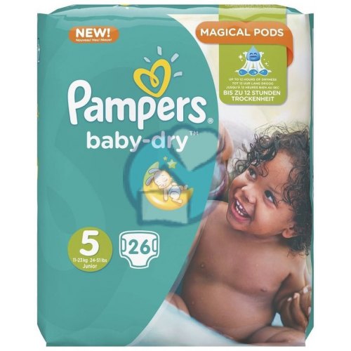 Pampers Baby-Dry 5 11-23 kg Junior 26 Stücke