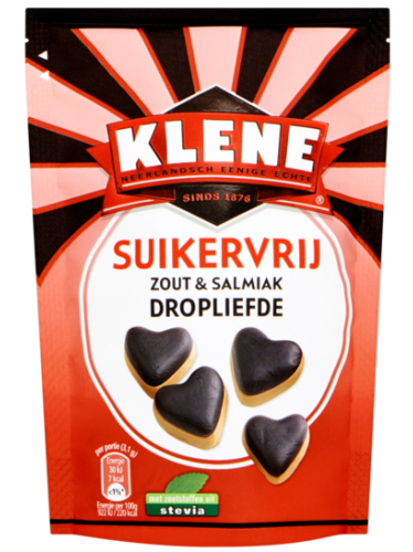 Klene Dropliefde Zout & Salmiak Suikervrij
