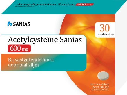 30 sachets Sanias Acetylcysteine 600 mg