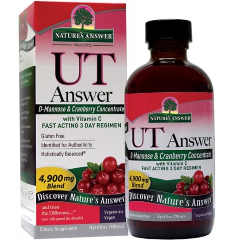 120 Ml Natures Answer UT Answer D-Mannose & Cranberry Concentrate