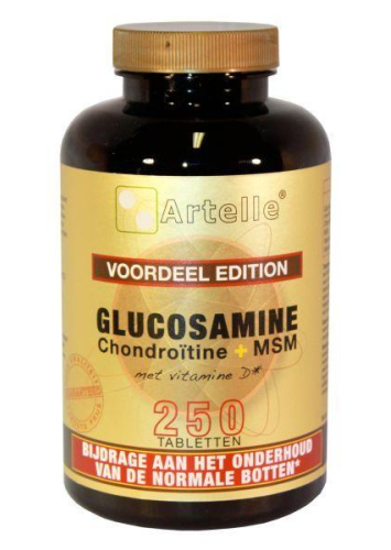 250 tabletten Artelle Glucosamine met Chondroitine en MSM