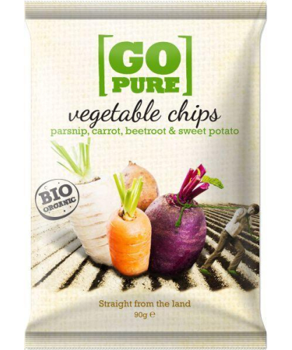 90 gram Go Pure Vegetable Chips Mixed Varieties