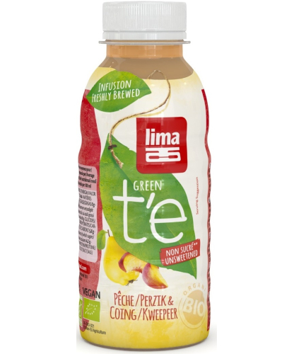 Lima Green T'E Perzik & Kweepeer Biologisch 330 Ml