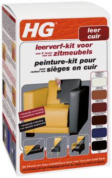 HG Leerverfkit Zitmeubels Zwart 700 Ml
