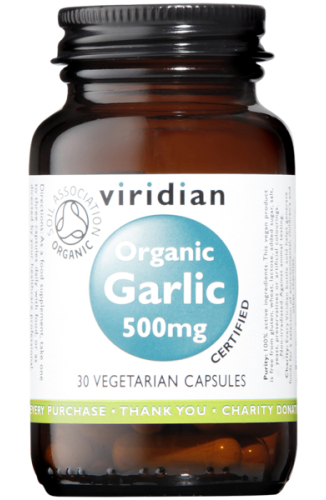 30 capsules Viridian Garlic 500 mg Organic