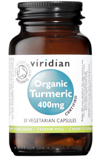30 capsules Viridian Turmeric 400 mg Biologisch