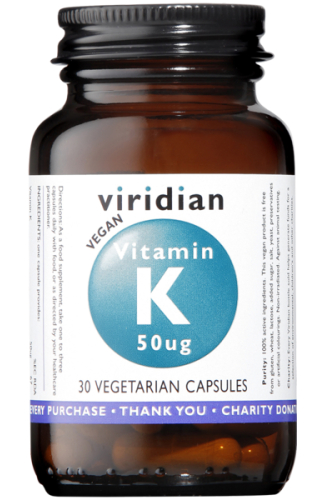 Viridian Vitamin K 50 mcg Vegan 30 capsules