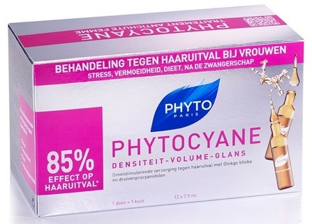 Phyto Paris Phytocyane Haaruitval Behandeling 12 x 7,5 Ml