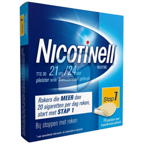 Nicotinell Pleisters TTS30 21mg 14 Stücke