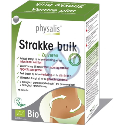 45 tabletten Physalis Strakke Buik Biologisch