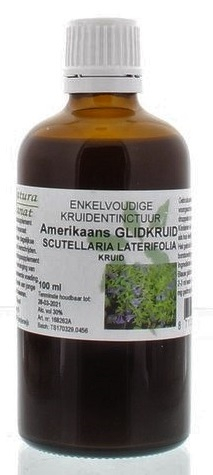 100 Ml De Cruydhof  Natura Sanat Scutellaria Laterifolia - Amerikaans Glidkruid Tinctuur